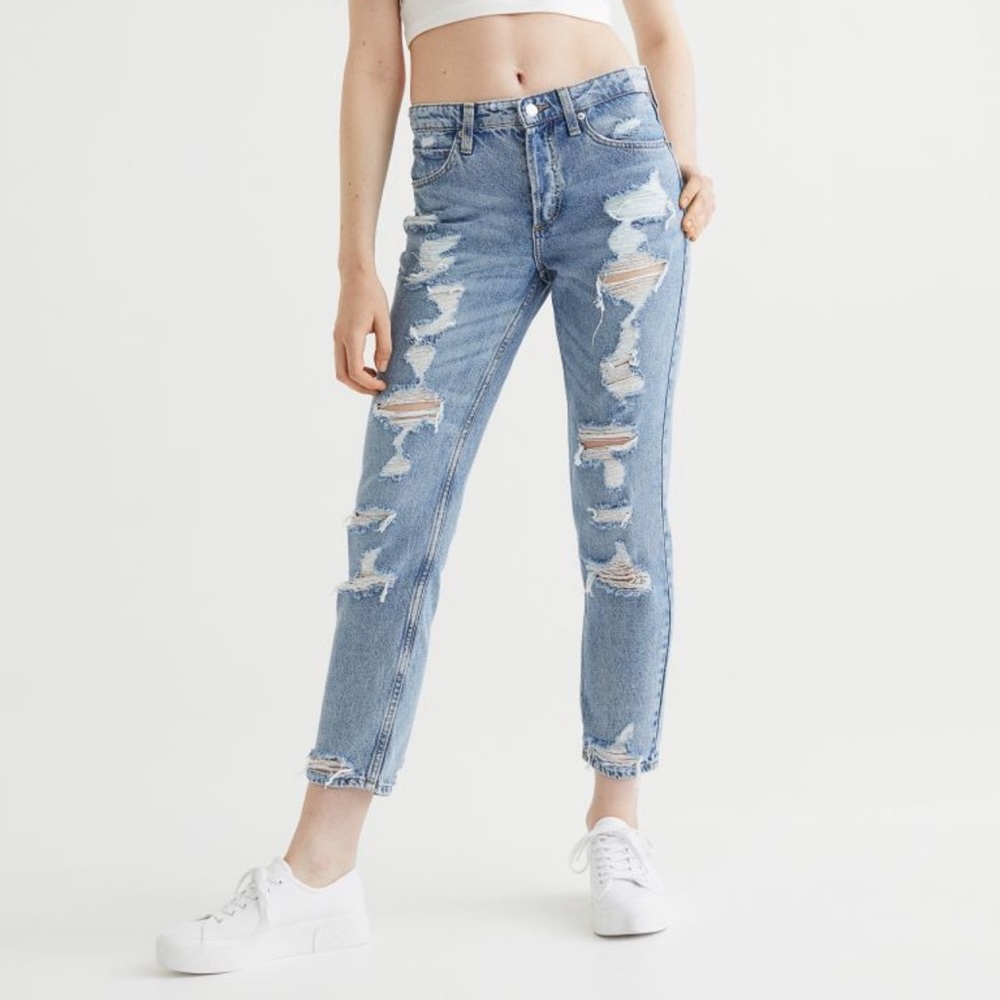 H&M Boyfriend Low Regular Jeans | Size 16